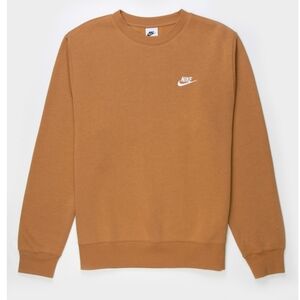 Nike Men's Tan Cewneck Sweater